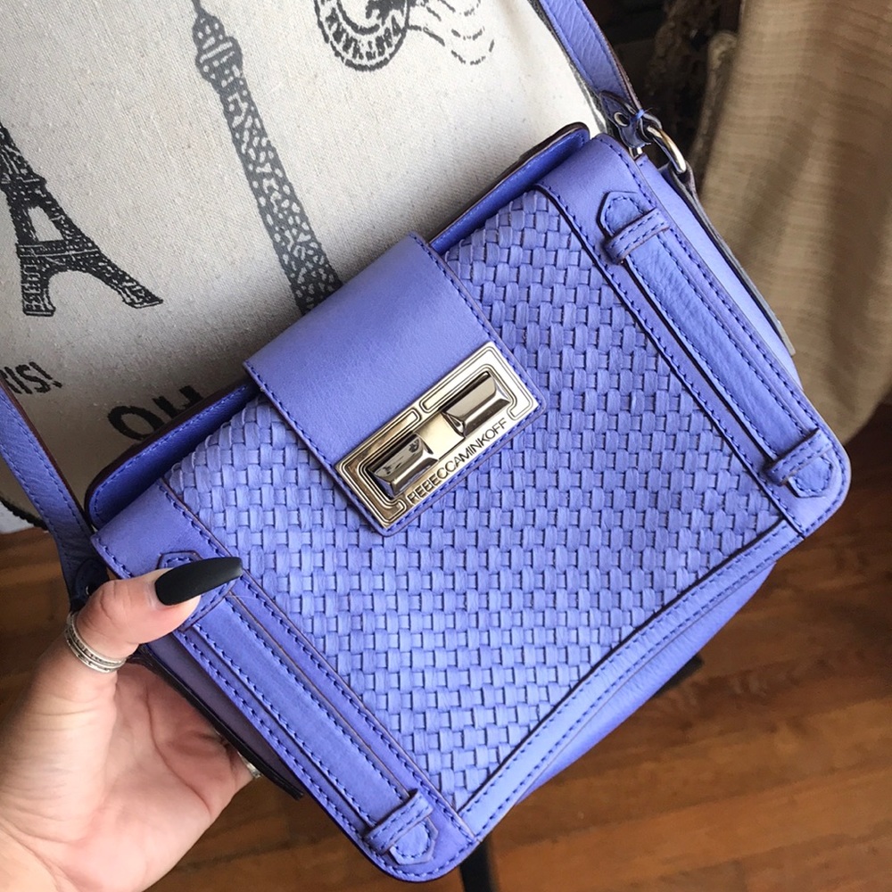 NWOT Periwinkle Rebecca Minkoff Leather Crossbody